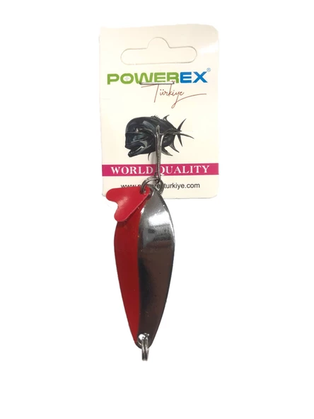 Powerex Gallop 25 gr. Turna Kaşığı 6,3 cm. Metal Kaşık Sahte Yem Mod.39  Kırmızı Parlak Olta Kaşığı
