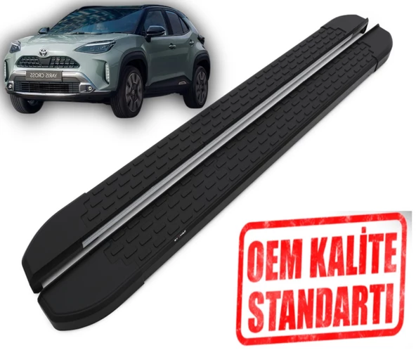 YARISS CROSS 2022 2023 2024 2025 ARACA ÖZEL NEVADA SİYAH YAN BASAMAK ürün görseli 1