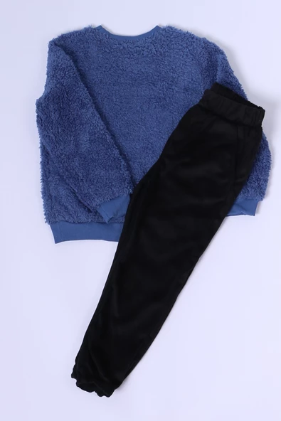 ERKEK ÇOCUK PELUŞ ALT-ÜST TAKIM D43 - 6