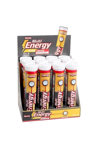 Multi Energy 50 Mg Ginseng Vitamin Complex 20 Efervesan Tablet - 3