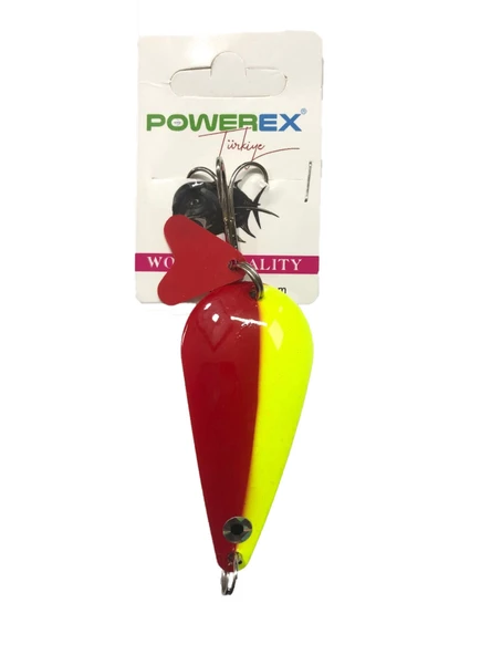 Powerex Hunter 28 gram Turna Kaşığı Metal Kaşık Sahte Yem Mod.234 Sarı Kırmızı Olta Kaşığı