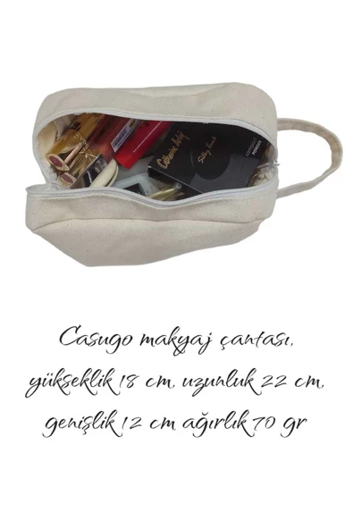 CASUGO CİLT BAKIM ve MAKYAJ ÇANTASI - BÜYÜK BOY - Resim 3