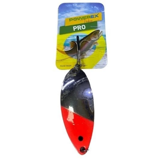 Powerex PRO 26 gr. 6,5 cm. 6953 Metal Kaşık Sahte Yem - Turna Kaşığı Kırmızı Kafa Parlak Olta Kaşığı