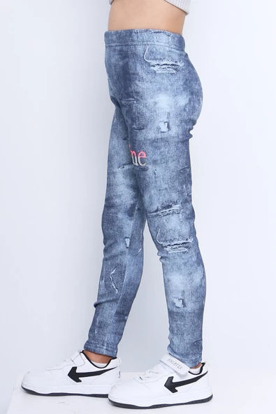 KIZ ÇOCUK TAYT PUL İŞLEMELİ BASKILI D21 - 2