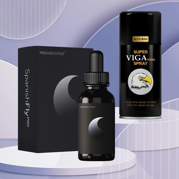 Provocative Spanish Fly PRO Damla 30 ml ve Alfa Man Süper 50000 Sprey