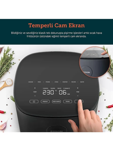 Cosori Pro LE Air Fryer XXL 4.7 lt Yağsız Fritöz - TEŞHİR - 3