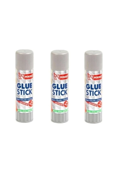 Glue Stick Yapıştırıcı Katı Yapıştırıcı 40 Gr Ruj Yapıştırıcı 3 Adet