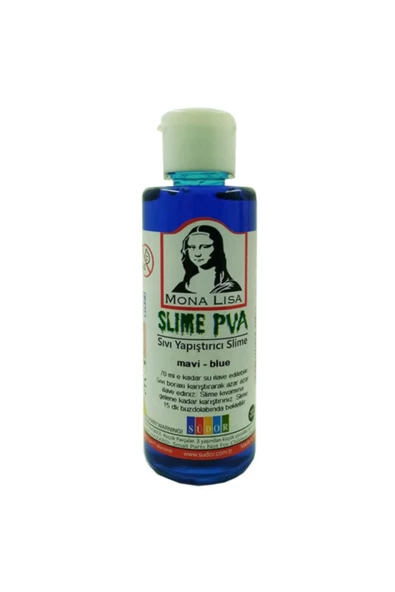 Monalisa Sıvı Yapıştırıcı Slime 70 ml Mavi Sl01-4 (12 Lİ PAKET)