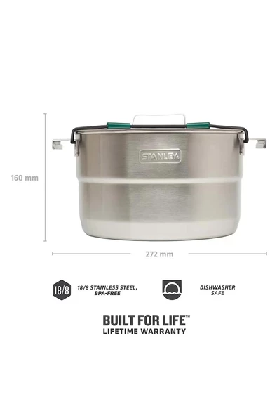 Stanley The Full Kitchen Base Camp Cook Set 3.5L - 3.7QT 10-02479-025 - Resim 4