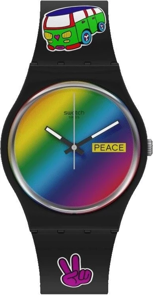 Swatch SO31B101 Unisex Kol Saati