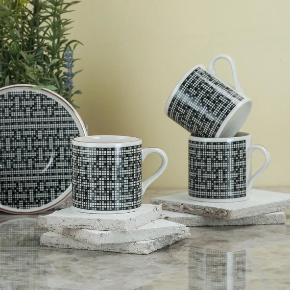 Aryıldız Tarjan 12 Parça 6 Kişilik Kahve Fincan Takımı 90 ml Ar238226 - 3