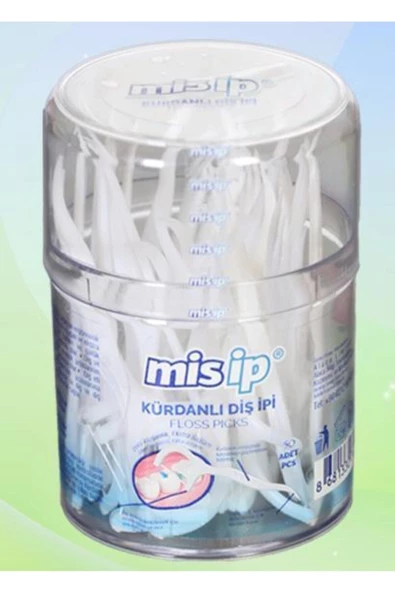 MİS KÜRDANLI DİŞ İPİ SİLİNDİR 50Lİ