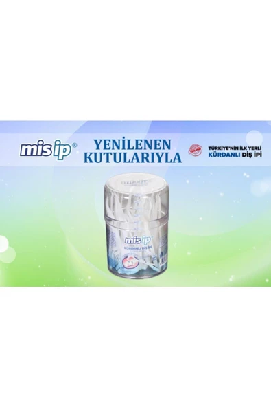 MİS KÜRDANLI DİŞ İPİ SİLİNDİR 50Lİ - 2