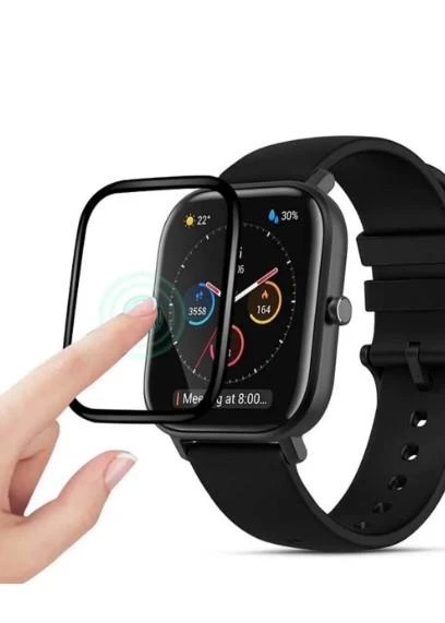 Amazfit GTS 2 Akıllı Saat Uyumlu 5d Tam Kaplama Nano Ekran Koruyucu - 3