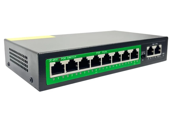 Switch Poe 8+2 Port 10/100 Rose PR-820