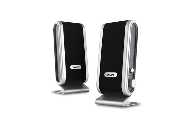 Hoparlör Speaker 1+1 Snopy SN-820 Siyah-Gümüş