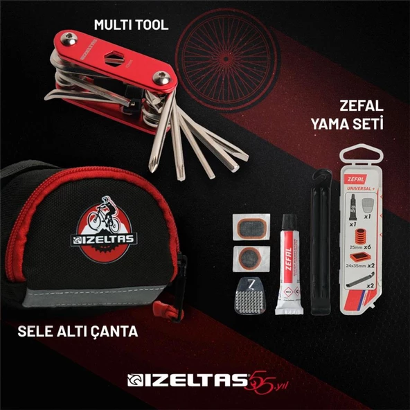 İzeltaş 13000005376 Bisiklet Tamir Onarım Seti 3 Parça - 2