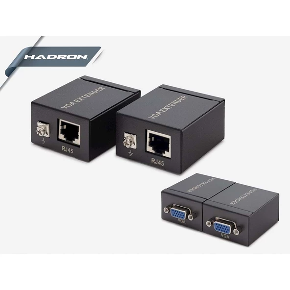 Rj45 To Vga Çevirici Extender 60 M. Hadron HD242 HDX1285