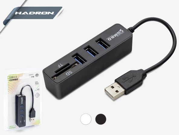 Usb Çoğaltıcı & Kart Okuyucu Hadron HD159 HDX7009