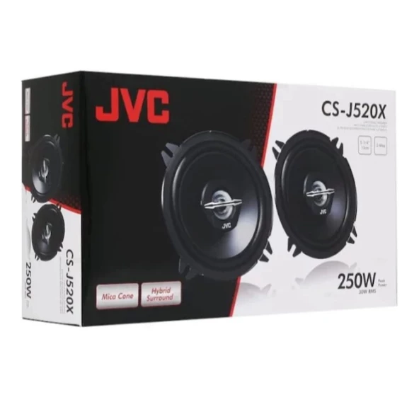 JVC CS J520X 13 Cm 250 Watt Oto Hoparlör Takımı