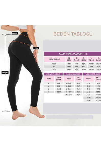 Trade Bazaar İçi Kürk Peluşlu Kışlık Termal Sıcacık Tutan Kadın Peluş Tayt - 7