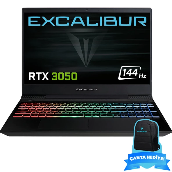 Casper Excalibur G770.1245-DQJ0X-B Intel Core i5-12450H 32GB RAM 1TB NVME SSD GEN4 4GB RTX3050 Freedos Gaming Laptop