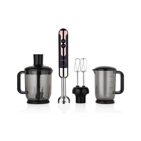 Korkmaz Dayanıklı Deluxe Elektro Set 14 Parça Rosegold Renk A1826 - 5