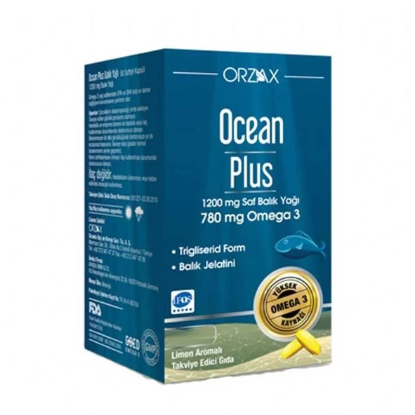 Ocean Plus Balık Yağı 1200 mg 50 Kapsül