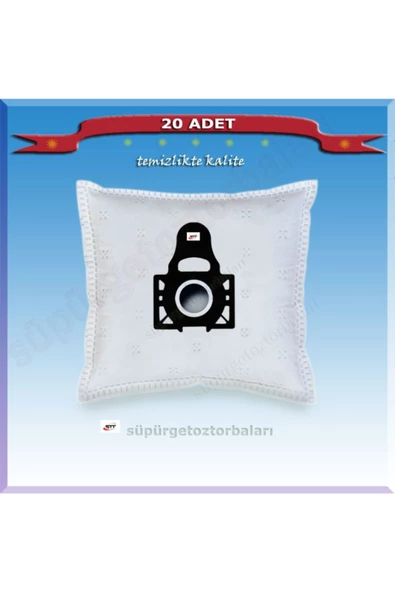 Arçelik S 6255 C Süpürge Toz Torbası 20 Adet 200720 ürün görseli
