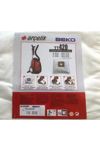 Beko Trb 6986 B 15 Adet Toz Torbası 01 - Resim 2