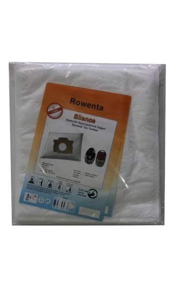 Rowenta Ro-4723 Silence Force Elektrikli Süpürge Toz Torbası Bez 20 Adet - Resim 3