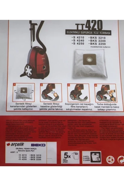 Beko Trb 6986 B 15 Adet Toz Torbası 01 ürün görseli