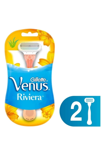 GİLLETTE VENUS Gillette Venüs Riviera Kullan At Kadın Tıraş Bıçağı 2'li 7702018016808