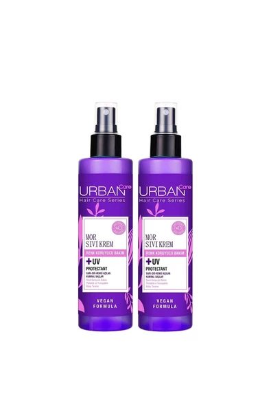 URBAN CARE Turunculaşma Karşıtı Mor Sıvı Saç Kremi-2x200 Ml-vegan