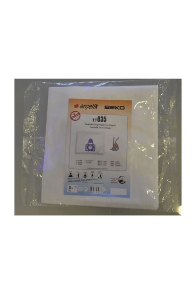 Beko Arçelik- Tt635 Elektrikli Süpürge Torbası 10'lu ürün görseli