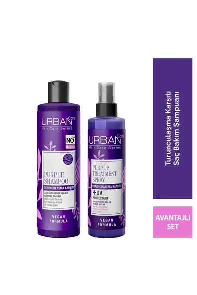 URBAN CARE Mor Şampuan 250 ML Sülfatsız + Mor Sıvı Krem 200 ML