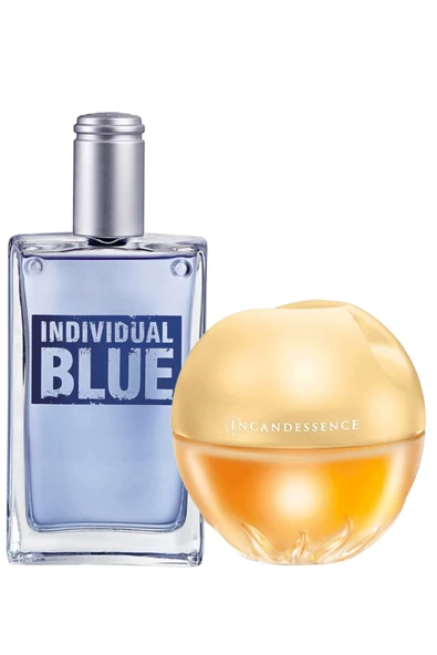 AVON Individual Blue Erkek Edt - Incandessence Kadın Edp Parfüm Seti