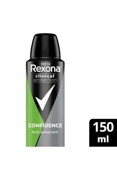 REXONA Men Clinical Protection Erkek Sprey Deodorant Confidence 96 Saat Koruma 150 ml