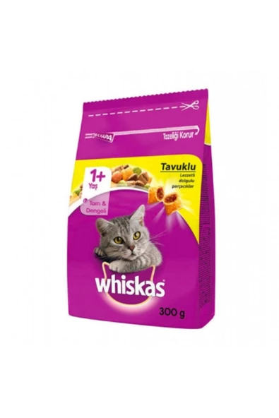 WHİSKAS Tavuklu Kuru Kedi Maması 300 Gr