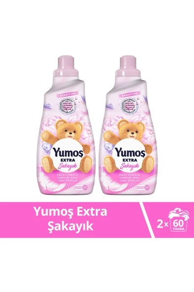 YUMOŞ Extra Konsantre Çamaşır Yumuşatıcısı Şakayık 1440 X2