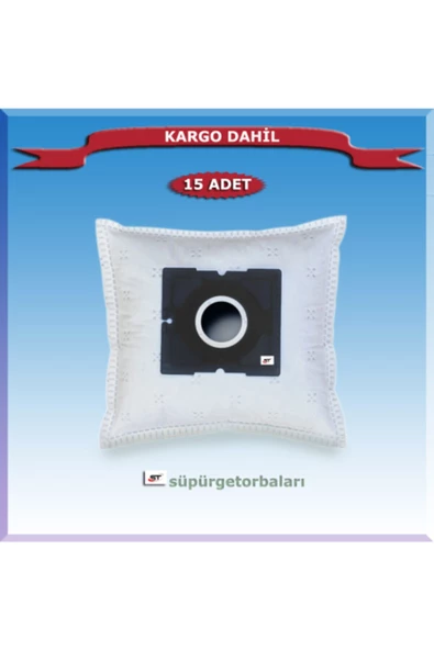 Arçelik S 4964 Tornado Flex Süpürge Toz Torbası 15 Adet 200120