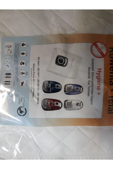 Rowenta Hygen Silence Force 4a 4a Compact Supurgeelyaf Toz Torbasi 10 Ad. - Resim 4
