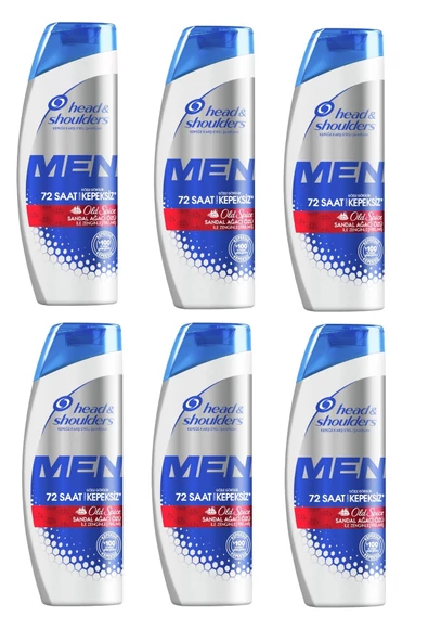 HEAD&SHOULDERS Men Ultra Old Spice Kepeğe Karşı Karşı Etkili Şampuan 300 ml x6