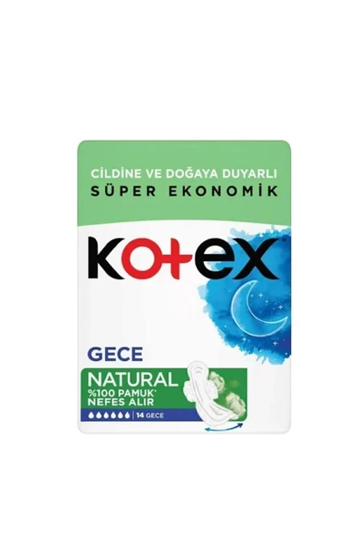 KOTEX Hijyenik Ped Natural Gece 14'lü