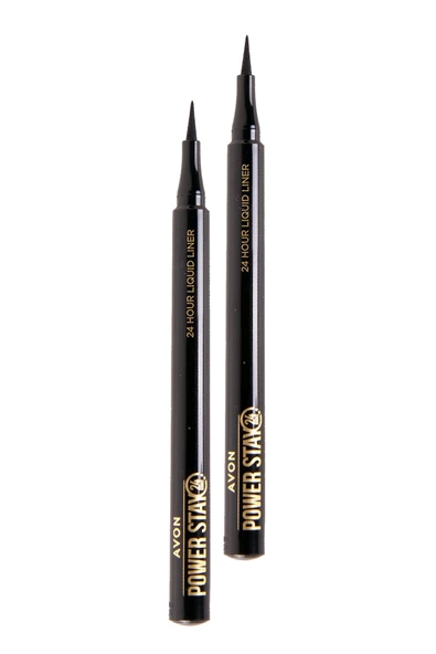 AVON Power Stay Likit Liner Blackest Black İkili Set