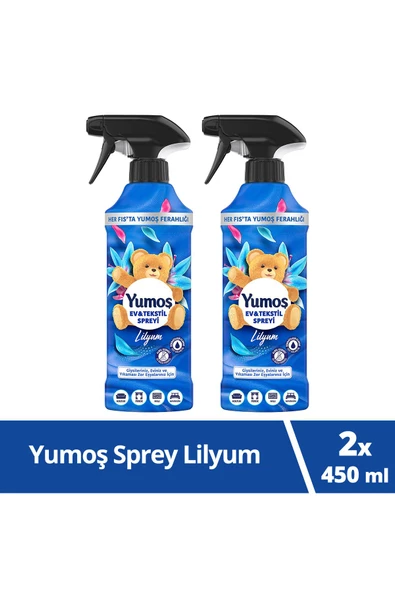 YUMOŞ Sprey Yıkaması Zor Eşyalar Için Lilyum 450 ml 2 Adet