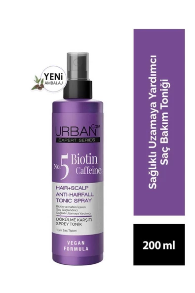 URBAN CARE Expert Biotin Ve Kafein Dökülme Karşıtı Saç Toniği X2 Adet - Vegan - 200 ml 200 ml