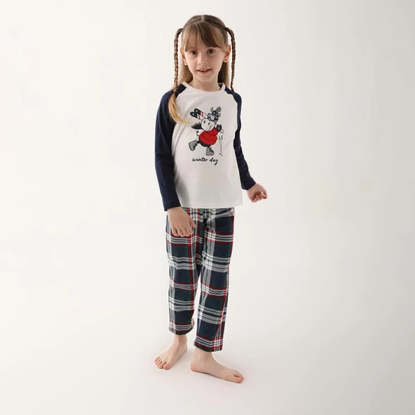 Arnetta AR2600C Kız Çocuk Kışlık Pijama Takım