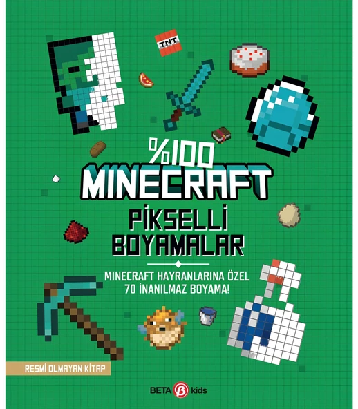 %100 Minecraft Pikselli Boyamalar