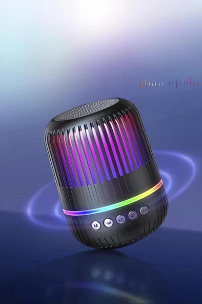 Torima GTS-2150 Siyah Kablosuz Taşınabilir RGB Işıklı Bluetooth Hoparlör Speaker - Resim 2